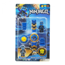 Детский набор "Ninjago" с часами (синий)