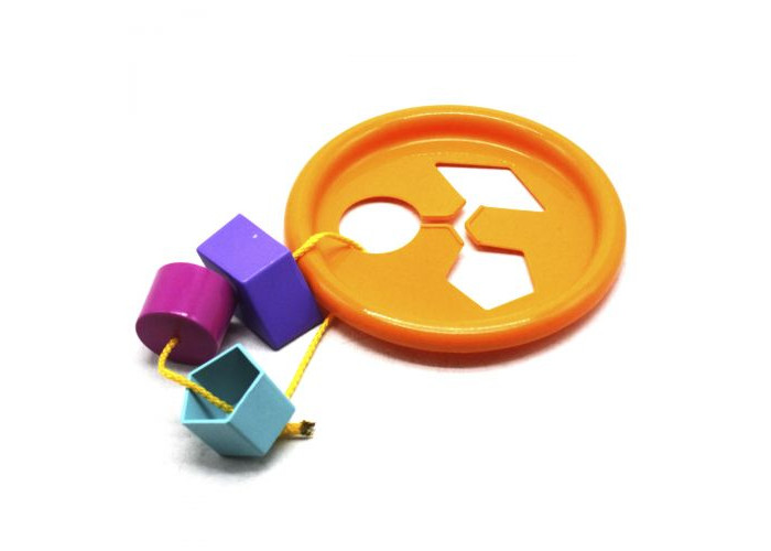 Игрушка развивающая "Логическое кольцо" 5 ел, (оранжевая)