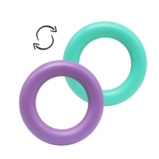 Погремушка "Кольцо", фиолетово-бирюзовый