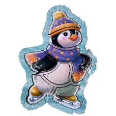 Контурный пазл "Пингвин на коньках"