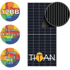 Солнечная батарея 545Вт моно RSM110-8-545M Risen 12BB 210mm TITAN