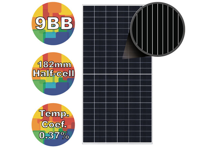 Солнечная батарея 535Вт моно, RSM144-9-535M  9BB 182mm, Risen