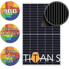 Солнечная батарея 395Вт моно, RSM40-8-395M Risen 9BB TITAN S